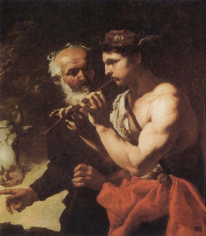 Johann Carl Loth Mercury piping to Argus oil painting picture